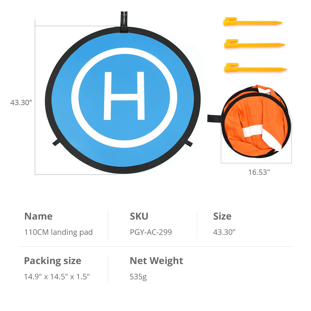 55CM/75CM/110CM Landing Pad for DJI Drones - Image 7